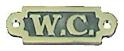 "W.C." MESSINKIKYLTTI 95x32MM                       