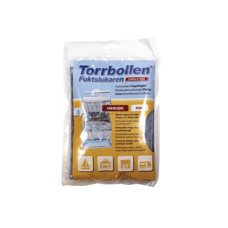 TORRBOLLEN HANGER - RIPUSTETTAVA KOSTEUDENPOISTAJA 450g