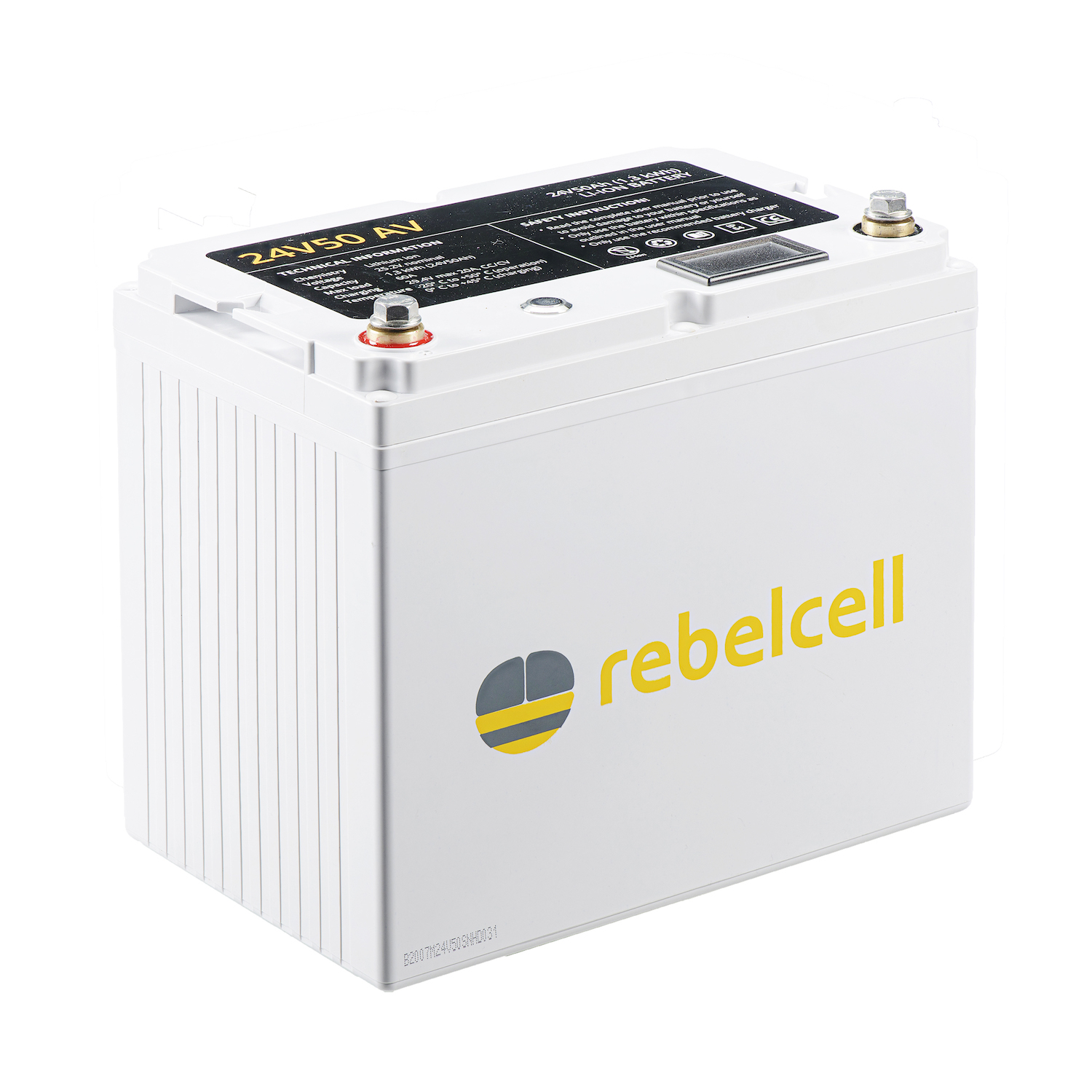 Rebelcell Li-Ion akku, 24V50A (1250 Wh). 