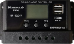 NORDMAX 10A PWM LATAUSSÄÄDIN - 12/24V 2xUSB