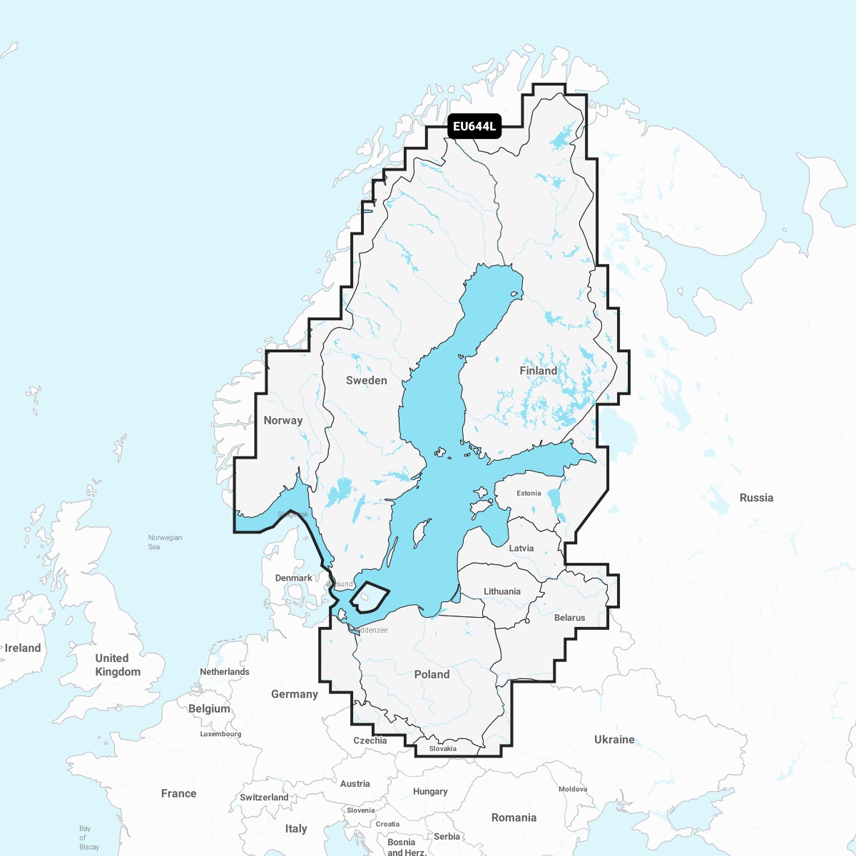 Navionics+ EU644L Baltic Sea