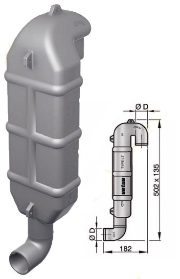 VETUS JOUTSENKAULA LT60 Ø 60 mm 