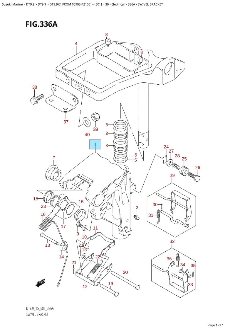 SUZUKI BRACKET,SWIVEL