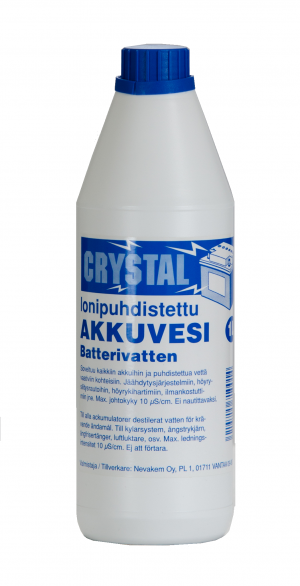 AKKUVESI PUHDISTETTU 1L                             