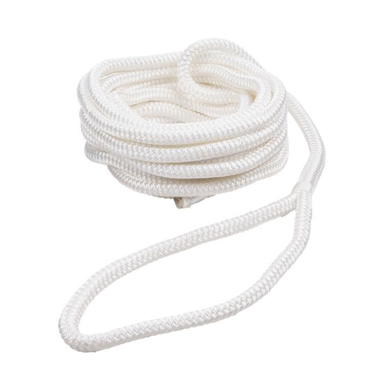2 x Qvarken Dockline kiinnitysköyttä silmukalla valk.10m / Ø12mm 