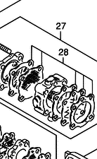 SUZUKI POLTTOAINEPUMPUNKALVO DT8C / 9,9C / 15C               