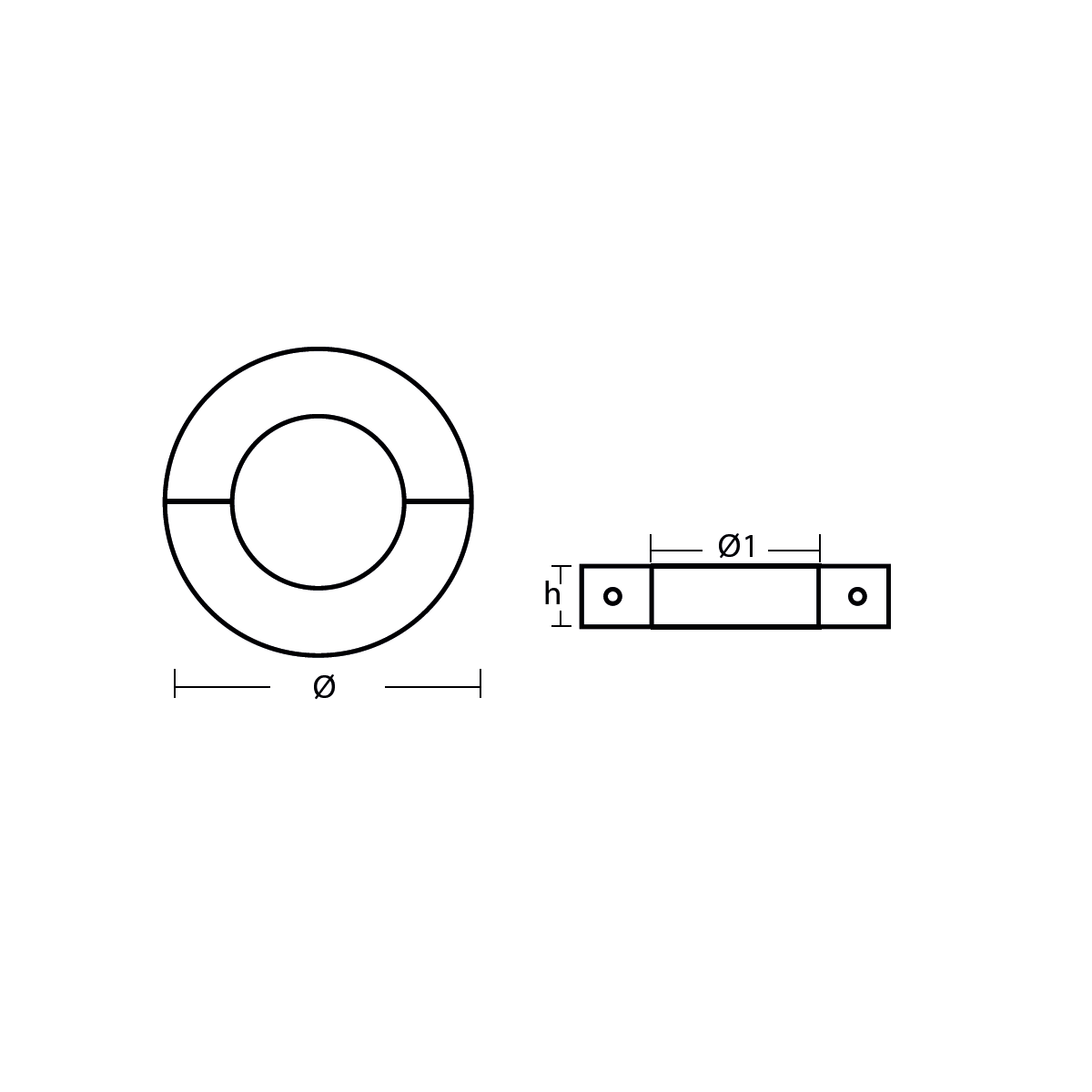 ANODI KAPEA 45MM AKSELILLE  SINKKI           