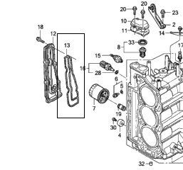 HONDA PAKOSARJAN TIIVISTE O-RENGAS                         