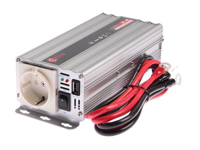 600W INVERTTERI PWR 12V - USB 5V - 2A                               