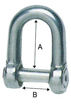 ANKKURISAKKELI RUOST. 8MM  AISI316                  