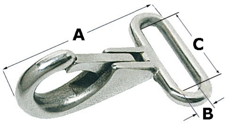 HAKANEN 48X25mm REMMISILMÄLLÄ - AISI316                     