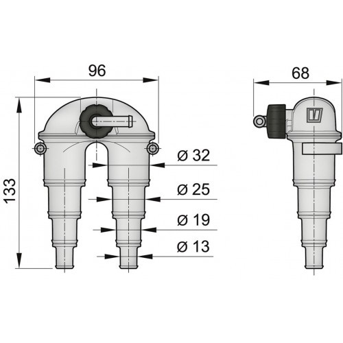 LAPONESTOVENTTIILI HUOHOTINVENT (Ø 13,19,25,32 mm)  