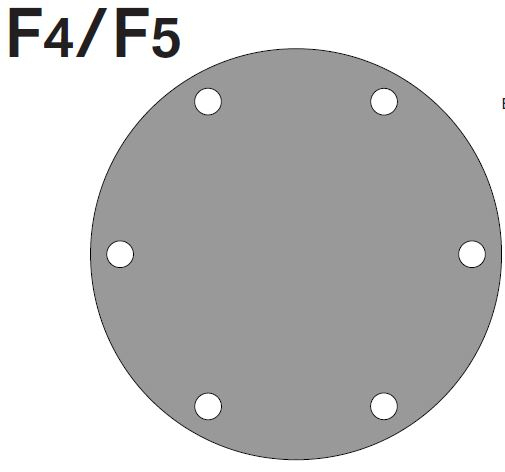 Johnson Pump päätykansi F4/F5B-  RST                             