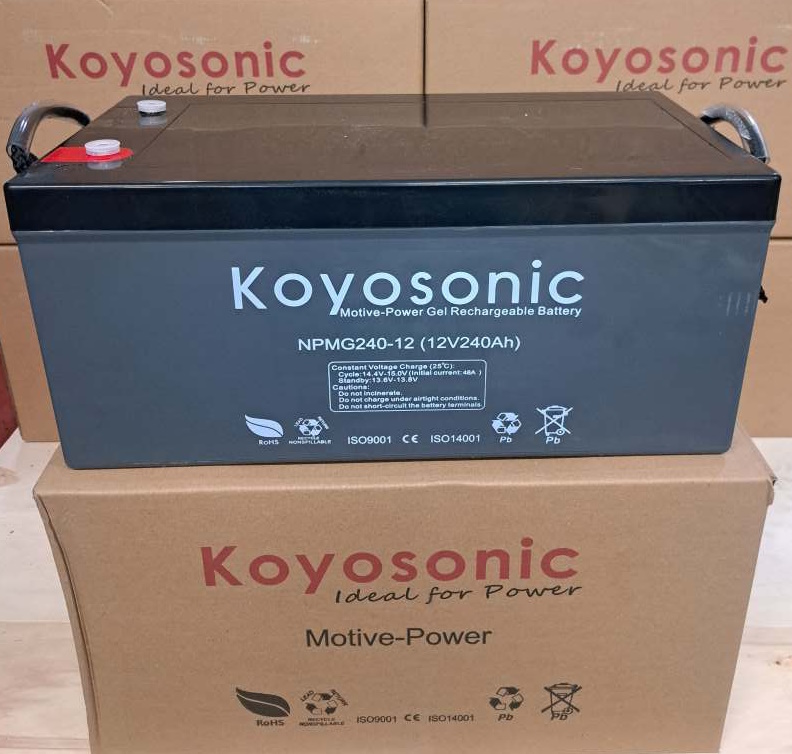 KOYOSONIC GEL AKKU  240Ah/C20 - 280Ah/C100 DEEP CYCLE MOTIVE POWER