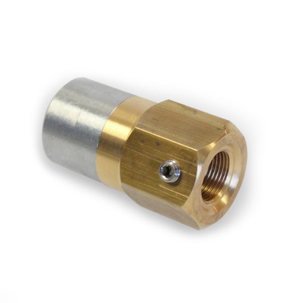Potkurimutteri sinkkianodilla  UNC 5/8" kierre      