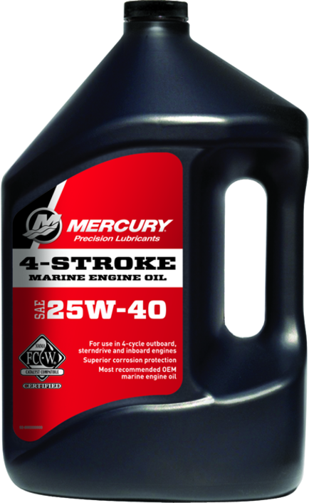 QS MERCURY 4-CYCLE MINERAL ENGINE OIL SAE 25W-40 4L         