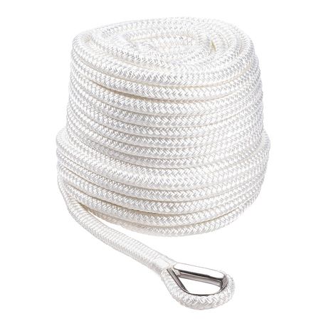 Qvarken Ankkuriköysi Dockline koussilla 12mm 35m valkoinen