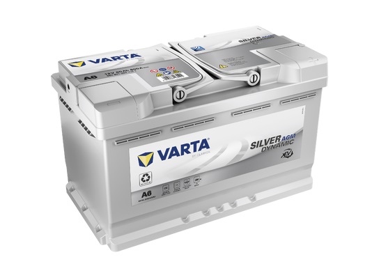 VARTA  A6  AGM SILVER DYNAMIC xEV  80Ah / 800A       