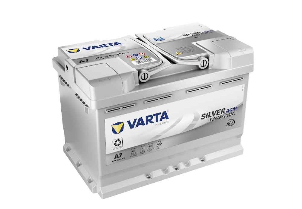 VARTA  A7  AGM SILVER DYNAMIC xEV  70Ah / 760A       