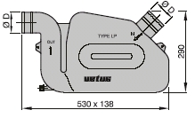 VETUS VESILUKKO  LP60 Ø 60 mm                        
