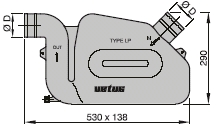 Vetus Vesilukko LP60 Ø 60 mm                        