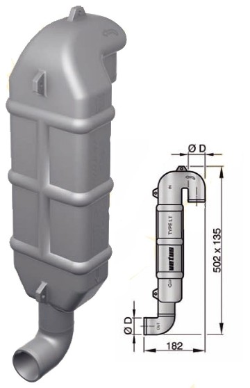 VETUS JOUTSENKAULA LT45 Ø 45 mm                     