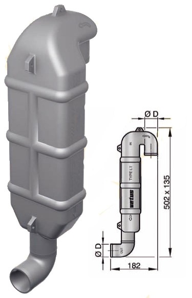 VETUS JOUTSENKAULA LT50 Ø 50 mm                     