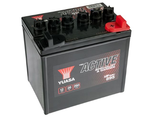 YUASA 895 YBX ACTIVE LEIKKURIAKKU 12V 26Ah / 250A  ( -  /  + )                YUASA 895 YBX ACTIVE LEIKKURIAKKU 12V 26Ah / 250A  ( -  /  + )